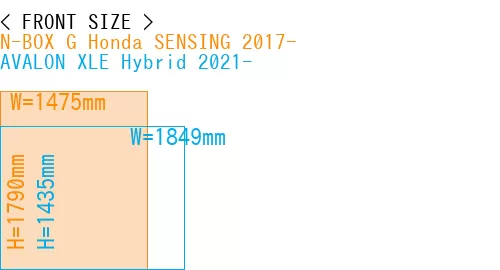 #N-BOX G Honda SENSING 2017- + AVALON XLE Hybrid 2021-